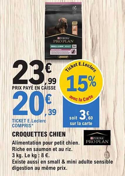 Promo Croquettes Chien Chez E Leclerc Jardi ICatalogue Fr