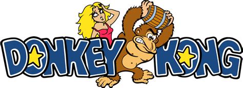 Donkey Kong Logo Retro Arcade Game Classic Png