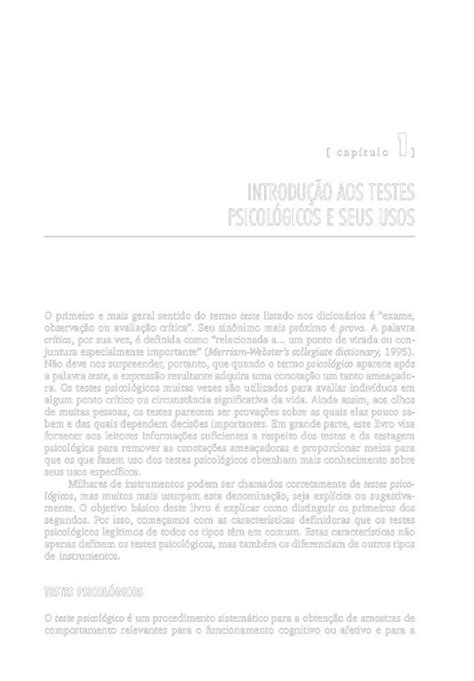 Fundamentos Da Testagem Psicologica Livraria Internacional SBS