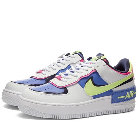 Nike Air Force Shadow W White Barely Volt Sapphire End