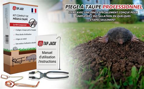 Pieges A Taupes Lot De Pince Installation Facile Anti Taupe