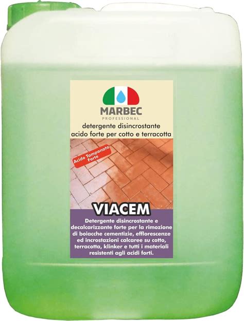 Marbec Viacem Lt Detergente Disincrostante Acido Tamponato Forte