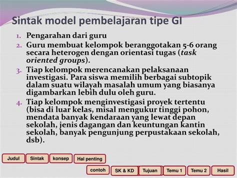 Ppt Model Pembelajaran Kooperatif Tipe Group Investigation Gi Oleh