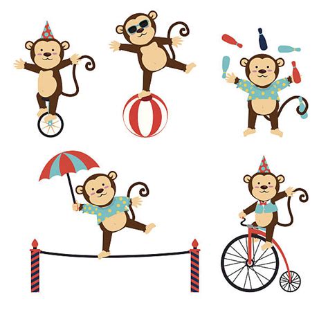 Circus Monkey Illustrations, Royalty-Free Vector Graphics & Clip Art ...