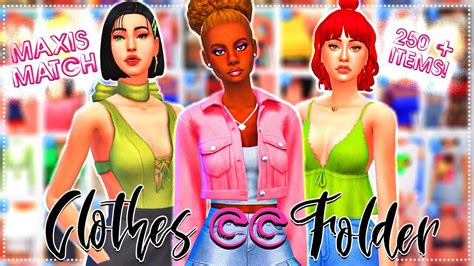 Sims 4 Cc Clothes Maxis Match Folder My Bios