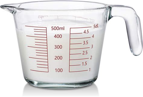 Glass Measuring Beaker With Handle Oneisall Graduated Beaker Glass Cups With Measurement For