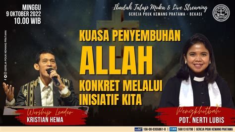 Ibadah Raya Gereja Pouk Kp Minggu Oktober Youtube