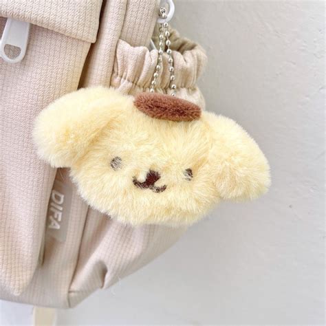 Jual Plush Gantungan Kunci Bulu Cute Karakter Sanrio Keychain Lembut