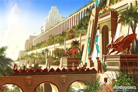 The Hanging Gardens Of Babylon Art By Mondoworks