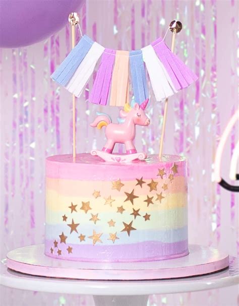 Unicorn Theme Cake Topper