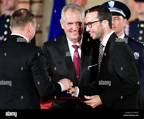 Prague Czech Republic 28th Oct 2018 Czech President Milos Zeman