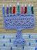 Silver Hanukkah Menorah Crochet Pattern By Stitching Stone Design