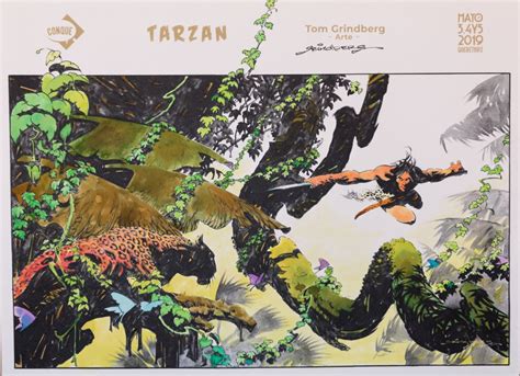 Tarzan In Kevin Travis S Tom Grindberg Comic Art Gallery Room