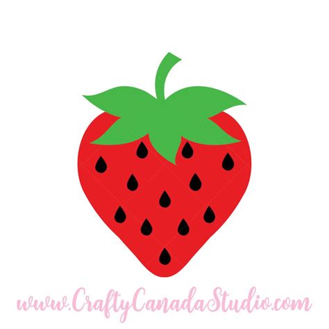 Strawberry Svg Strawberry Clipart Strawberry Png Glowforge Svg