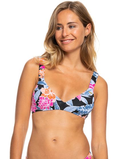 Tropical Oasis Triangle Bikini Top Roxy