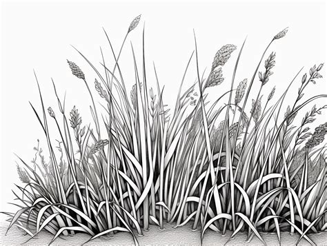 Grass Themed Coloring Sheet - Coloring Page