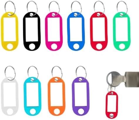 20 Porte Clés Inscriptibles Porte Clef Couleur Porte Etiquette