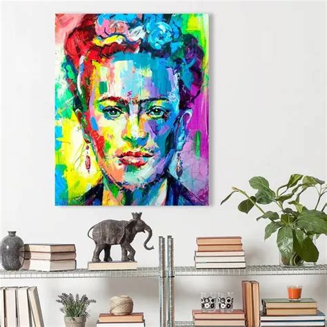 Frida Kahlo Pinturas Modernas En Tela Luenzo Canvas Artistico No