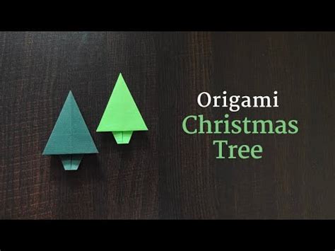 Easy Origami Christmas Tree Traditional Model Christmas Tree Tutorial