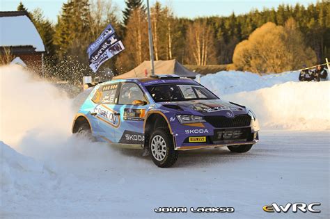 Joona Lauri Shemeikka Tuukka Škoda Fabia Rally2 evo Rally Sweden 2023