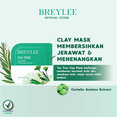breylee indonesia breylee tea tree clay mask