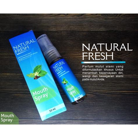 Jual Natural Fresh Mouth Spray Parfum Mulut Penghilang Bau Mulut Obat