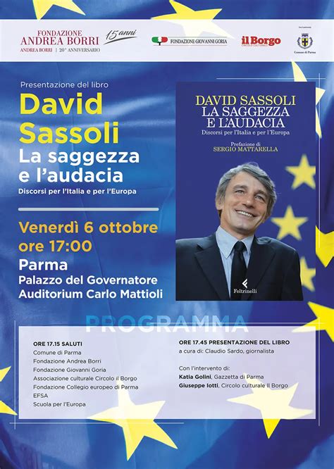 La Lezione Europeista Di David Sassoli Presentazione Del Libro La