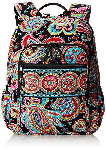 Vera Bradley Campus Tech Backpack Signature Cotton Parisian Paisley