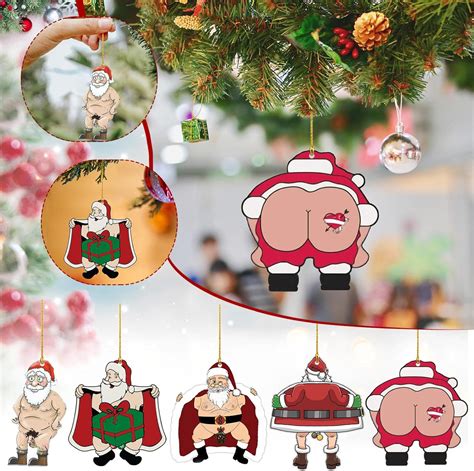 Amazon Fun Christmas Ornaments Funny Santa Butt Ornament Christmas