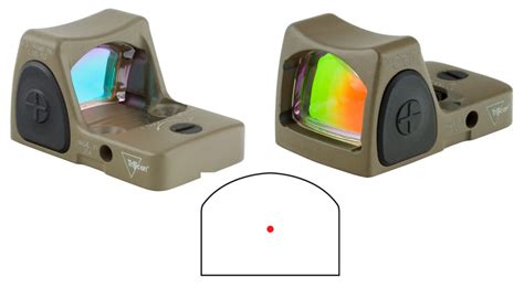 Trijicon Rmr Led Reflex Red Dot Optic Type Adjustable Moa