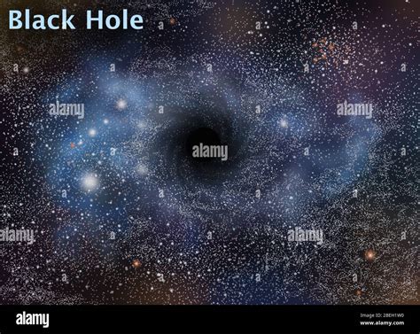 Black Hole, Illustration Stock Photo - Alamy