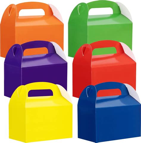 Piezas Cart N Colores Brillantes Tratar Cajas Favorece Los Fiesta De