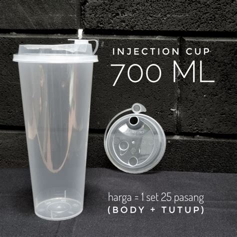 Jual Gelas Injection Gelas Fore Ml Body Dan Tutup Ml Shopee