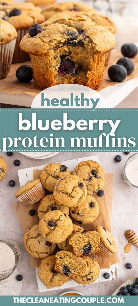 Healthy Blueberry Protein Muffins The Clean Eating Couple