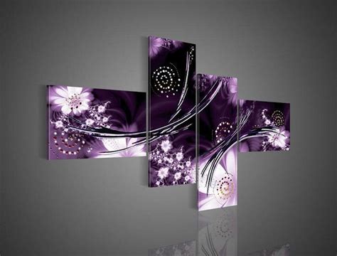 Peinture Purple Wall Decor Cross Paintings Purple Art