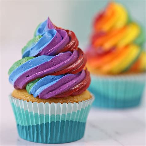 Rainbow Frosting For Cupcakes And Cakes Sugarhero