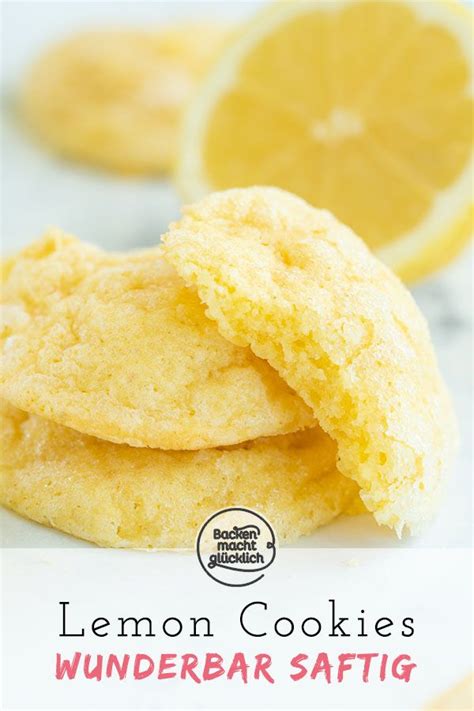 Saftige Lemon Cookies Zitronenkekse Backen Macht Gl Cklich Recipe