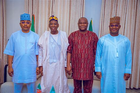 Apc Governors Ganduje Meet Strategise On Bayelsa Imo Kogi