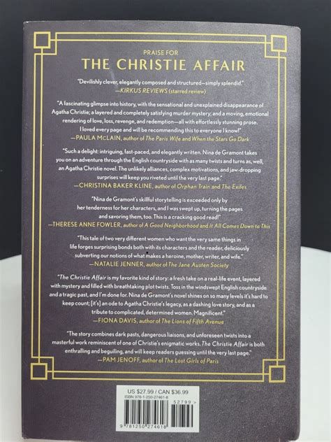 The Christie Affair A Novel By Nina De Gramont 2022 Hardcover