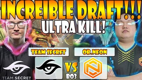 Team Secret Vs Ob Neon Bo Game Eliminaci N One Esports Singapore