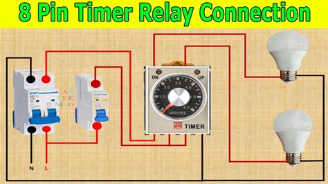 Pin Timer Relay Wiring Connection Diagram Cadeeemore Youtube