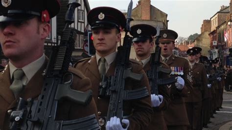 Ripon Remembers Troops Applauded As They Parade Itv News Tyne Tees