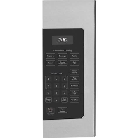 Ge 1 6 Cu Ft 1000 Watt Over The Range Microwave Stainless Steel In The Over The Range