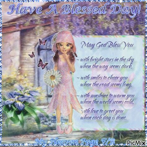 Have A Blessed Day God Bless You Have A Blessed Day Star Sky Bright