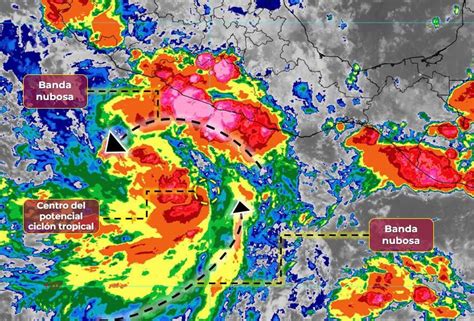 Esta noche se formó el ciclón tropical 16 E frente a las costas de