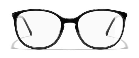 Lunettes De Vue Chanel Ch 3282 C501 5218 Femme Noir Arrondie Cerclée