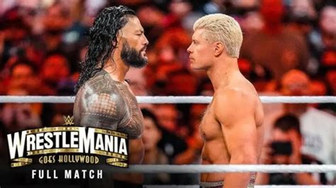 Cody Rhodes On Roman Reigns Wrestlemania Match