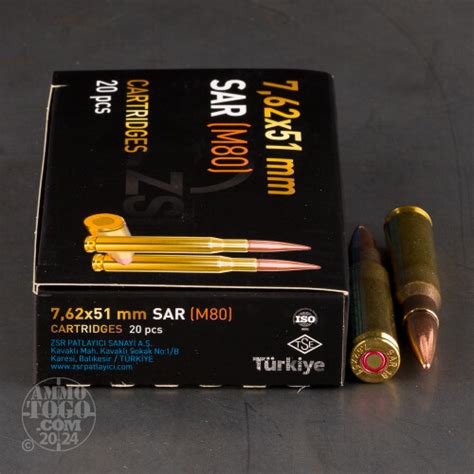 Cheap 308 Winchester 7 62x51 Ammo Bulk Zsr Ammunition Full Metal Jacket Fmj 500 Round Packs