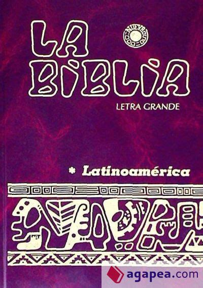 La Biblia Latinoamerica Letra Grande Cartone Color UÑeros 9788428536523