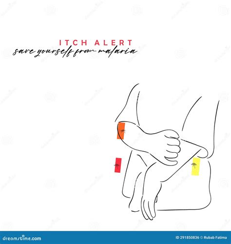 Itch Scratch Cycle Hands Illustration Dry Dermatitis And Atopic